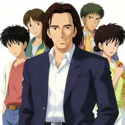 anime portrait painting of nicholas cage by hayao miyazaki, katsuhiro otomo, akira toriyama, satoshi kon, eiichiro oda, hideaki anno