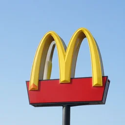 a photo of a mcdonalds sign from far away, digital photography