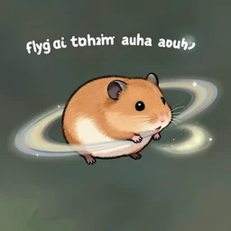 “cgi flying hamster around Saturn”