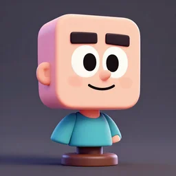 bust of Garnet from Steven Universe, square head, faithful fanart, 3d render, blender, artstation, cartoon