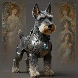 an anthropomorphic cyber westie wearing scifi armor, diffuse lighting, fantasy, intricate, elegant, highly detailed, lifelike, photorealistic, digital painting, artstation, illustration, concept art, smooth, sharp focus, art by john collier and albert aublet and krenz cushart and artem demura and alphonse mucha