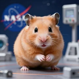 photorealistic hamster nasa program