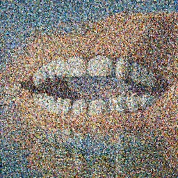 there is a void made of teeth in lake havasu in the foreground with water reflections. my teeth are sharp. tourist trap.