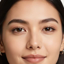 an extreme close up photo of a Mexican woman, in her early 20s, wearing dios de Los muertos face paint