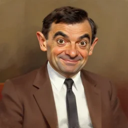 a beautiful masterpiece by mr bean, digital painting