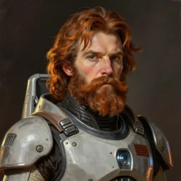 ruguevara star wars rebellion brave cyber pilot with beard portrait by ralph mcquarrie trending at artstation