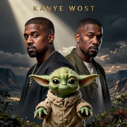 Kanye West and Yoda Album Cover