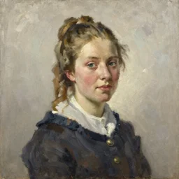 portrait of an dutch woman ( 3 5 ) from holland in 2 0 2 1, an oil painting by ross tran and thomas kincade
