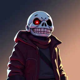 sans from undertale, trending on artstation