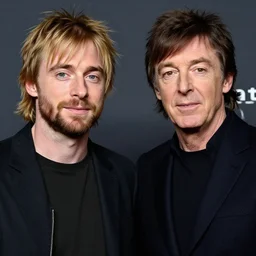 kurt cobain and paul mccartney, ultra realistic, 8 k, realism, photo realistic