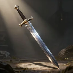 a world of swords, unreal engine, dramatic lighting