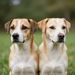 photo a dog with two heads