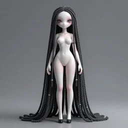vaporwave!!, an elegant sophisticated kawaii queen with long wild dreads, straight on, by artgerm, jamie hewlett, tom bagshaw, gerald brom, 4 k, smooth, hd, substance designer render, full body character concept art, 2 point studio lighting,