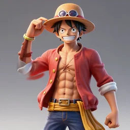monkey d luffy 4k unreal engine high detailed
