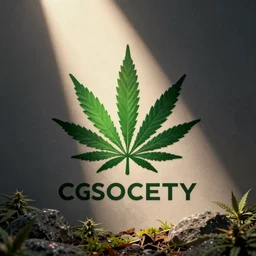 game concept art of a cannabis symbolism, logo, cgsociety, artstation