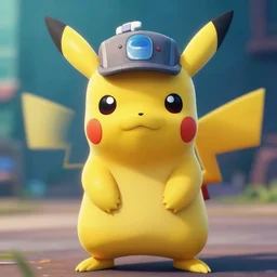 a videogame still of pikachu as master chief, portrait, 4 0 mm lens, shallow depth of field, close up, split lighting, cinematic