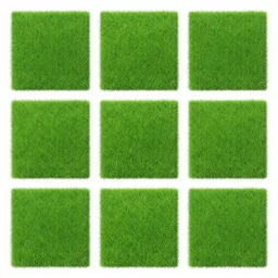 3 x 3 array of tileable grass textures, grunge, stylized