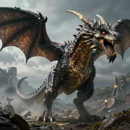 earth dragon, full body concept, head of a dragon, dragon concept art, quadruped, sharp focus, beksinski, ruan jia, monster hunter tigrex