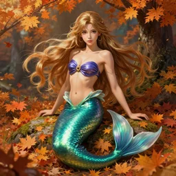 an epic fantasy comic book style portrait painting of a sexymermaid, studio ghibli, unreal 5, daz, hyperrealistic, octane render, cosplay, rpg portrait, dynamic lighting, intricate detail, harvest fall vibrancy, cinematic