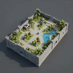 3 d render of a level design, ego - shooter, octane render, unreal engine, wlop, 4 k
