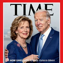 cover of time magazine featuring female joe biden