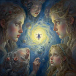 the dream vortex consumes the hope of mankind, high fantasy, art, deviant art, painting, detailed, faces