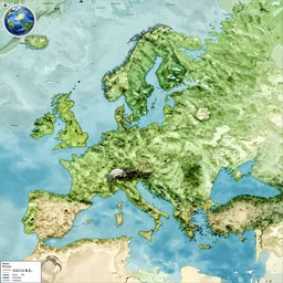 map of a dragon shaped continent