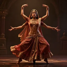 a bollywood dancer, high detail, artstation, complex, smooth, clear focus, darkness, horror, illustration, art by greg rutkowski, good clear quality, dynamic lighting, warm lighting, symmetrical design, cinematic, hyperrealism, high detail, octane, photorealistic screenshot, 5 0 mm, unreal engine, rtx reflection