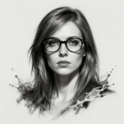 nerdy adult woman character portrait, by hr giger, highly detailed, dynamic shadows, 4 k, splash art