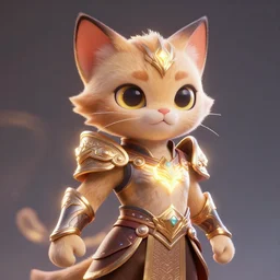 super cute fantasy cat warrior 3D concept art by todd mcfarlane, anthropomorphic, elegant,  glowing effect, ornate, dynamic, centered, sharp focus, beautiful detailed, face very realistic, Game Art!!, hyper detailed, no background, cartoon, cinematic, raytrace, Trend on artstation, C4D