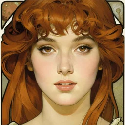 realistic detailed face portrait of Veronica Lake by Alphonse Mucha, Ayami Kojima, Yoshitaka Amano, Charlie Bowater, Karol Bak, Greg Hildebrandt, Jean Delville, and Mark Brooks, Art Nouveau, Pre-Raphaelite, Neo-Gothic, gothic, Art Nouveau, intricate fine details, exquisite, rich deep moody colors, beautiful detailed background