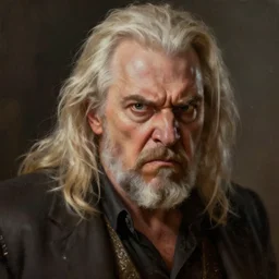 vito off very angry realistic paining, unreal engine