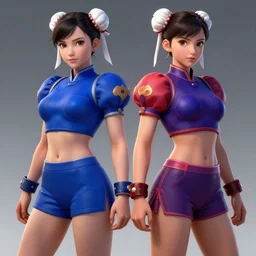 young female character inspired by chun li and starfire, digital art made by makoto shinkai, lois van baarle and jakub rebelka, highly detailed, symmetrical, extremely coherent, anatomically perfect