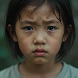 realistic photography of an ugly woman 3 5 years old with a bit of bear, short hair, few wrinkles around eyes, sexy, cinematographic, cinematic light, close up view, intense, colorize, 8 0 mm lens