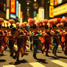 album cover of marching toy band by akihiko yoshida