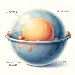 detailed illustration of how gravity works