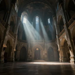 interior of a castle, beautiful dynamic lighting, cinematic, wide angle establishing shot, extremely high detail, photo realistic, cinematic lighting, post processed, concept art, artstation, matte painting, style by eddie mendoza, raphael lacoste, alex ross, volumetric lighting, light rays, photorealistic, ultrarealistic, moody, coronarender, 8 k