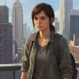 new york city, style game square enix life is strange remake, trending on artstation, painted by greg rutkowski, render with game the last of us parte ii details