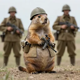 obese prairie dog soldiers in ww 2