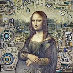 mona lisa drawn by sam spratt