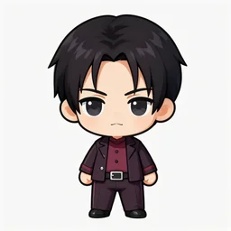 Pinhead from Hellraiser, chibi illustration, 4k