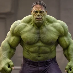 a still portrait dwayne johnson as a bald green incredible hulk, cinematic, shallow depth of field