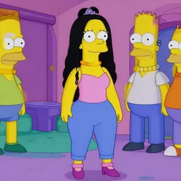 kim kardashian in the simpsons super high quality 4k HD