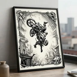 realistic daredevil rooftop comic book street art background design print ready, deep focus, d & d, fantasy, intricate, elegant, highly detailed, digital painting, artstation, concept art, matte, sharp focus, illustration, hearthstone, art by artgerm and greg rutkowski and alphonse mucha