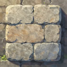 stone brick, painted texture by makoto shinkai