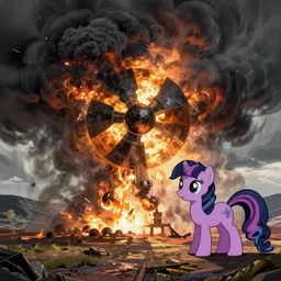a nuclear attack on my little pony