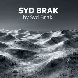retrowave natural landscape, airbrush, mettalic, by Syd Brak
