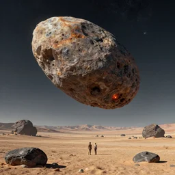an asteroid headed for burning man black rock desert detailed, 8 k, trending on artstation, award - winning art,