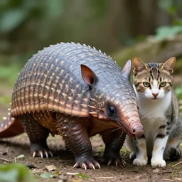 an armadillo - cat - cat - hybrid, animal photography