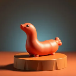 an miniature sausage made of silicone shaders, isometric, 1 0 0 mm, studio lighting, by pocoyo style